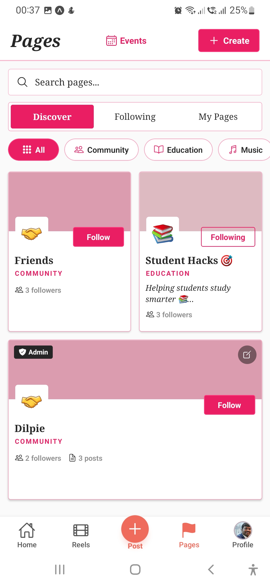 Pages